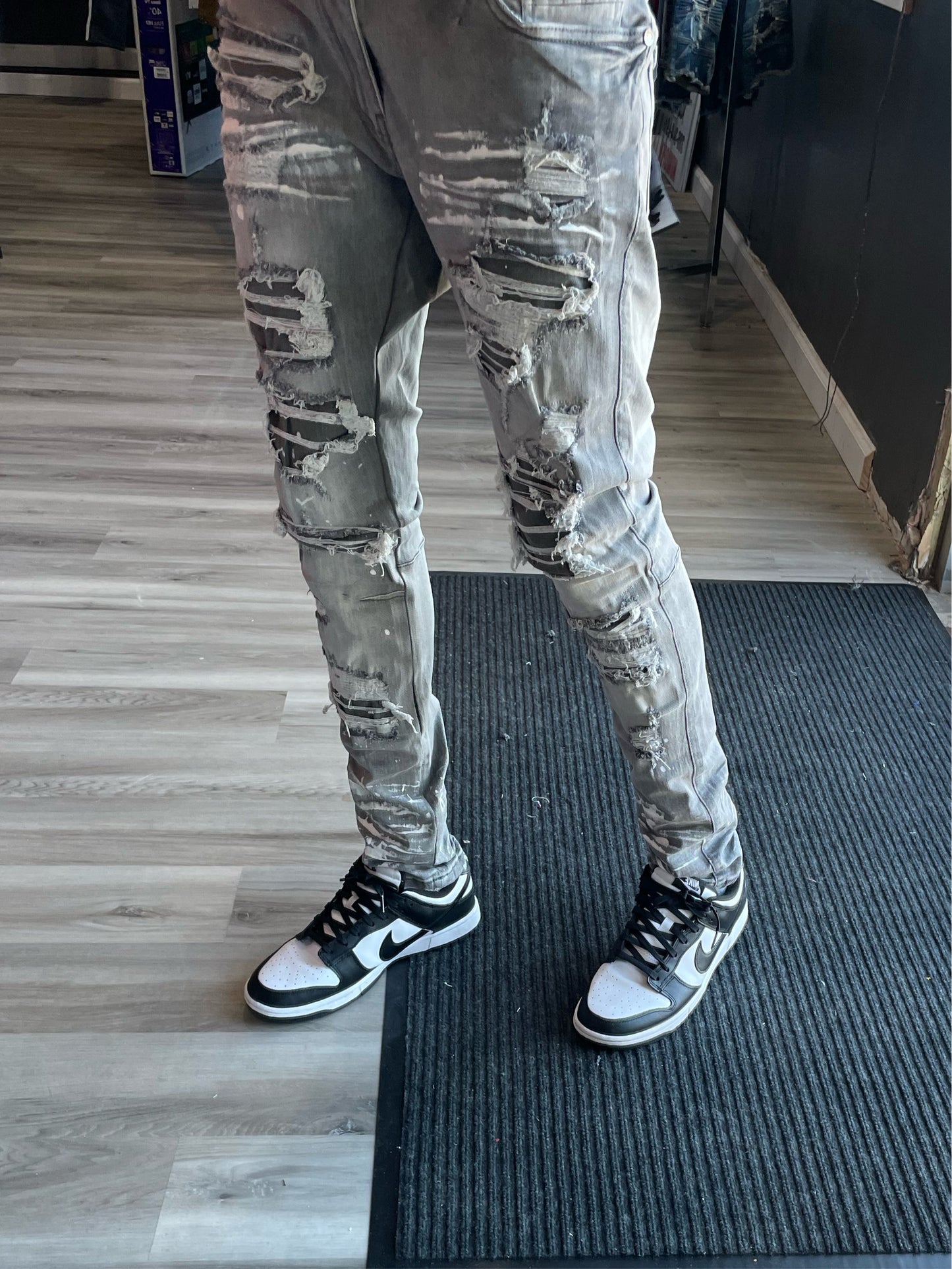 Grey Batman Jean
