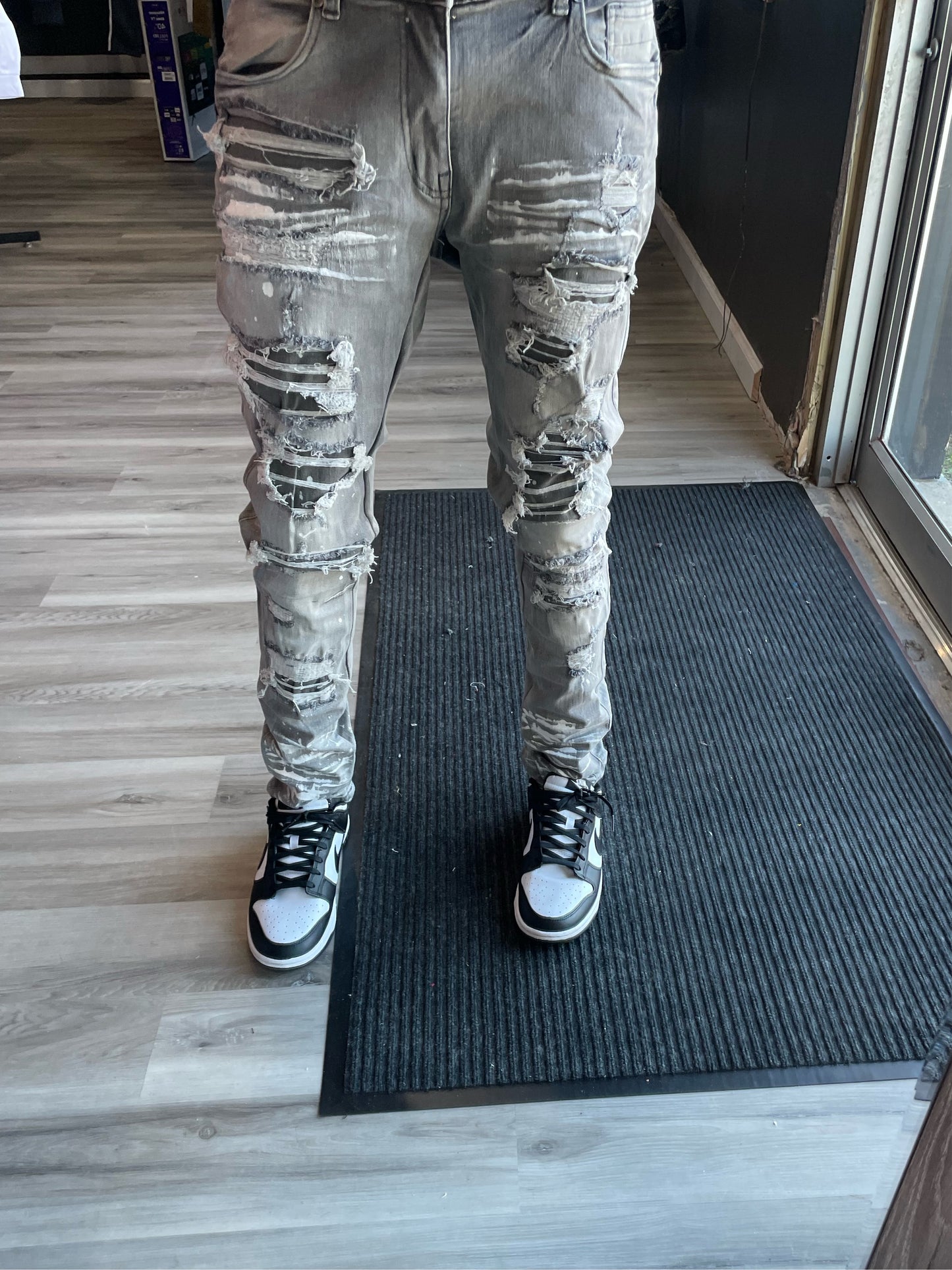 Grey Batman Jean