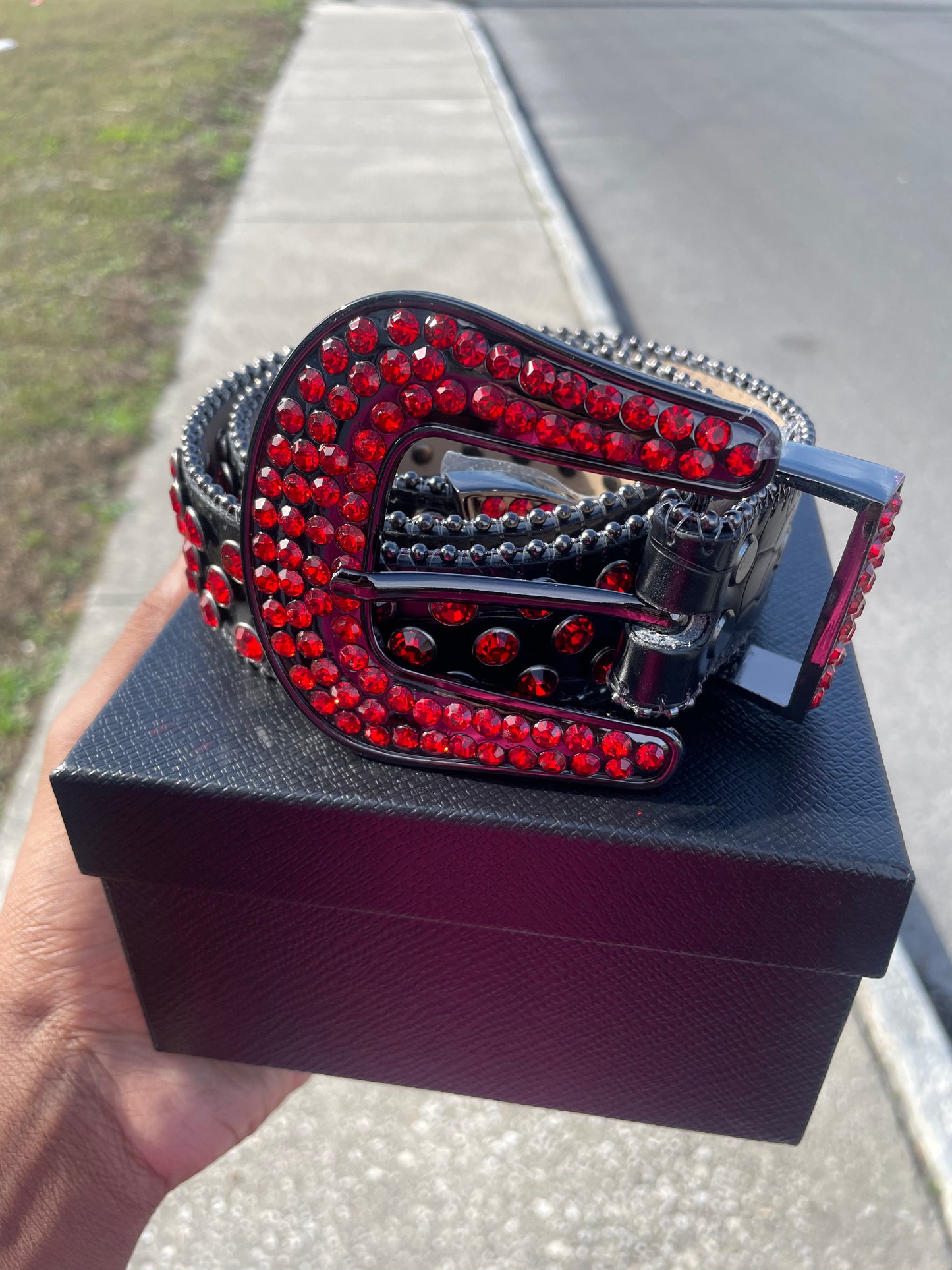 Red & Black Diamond Belt
