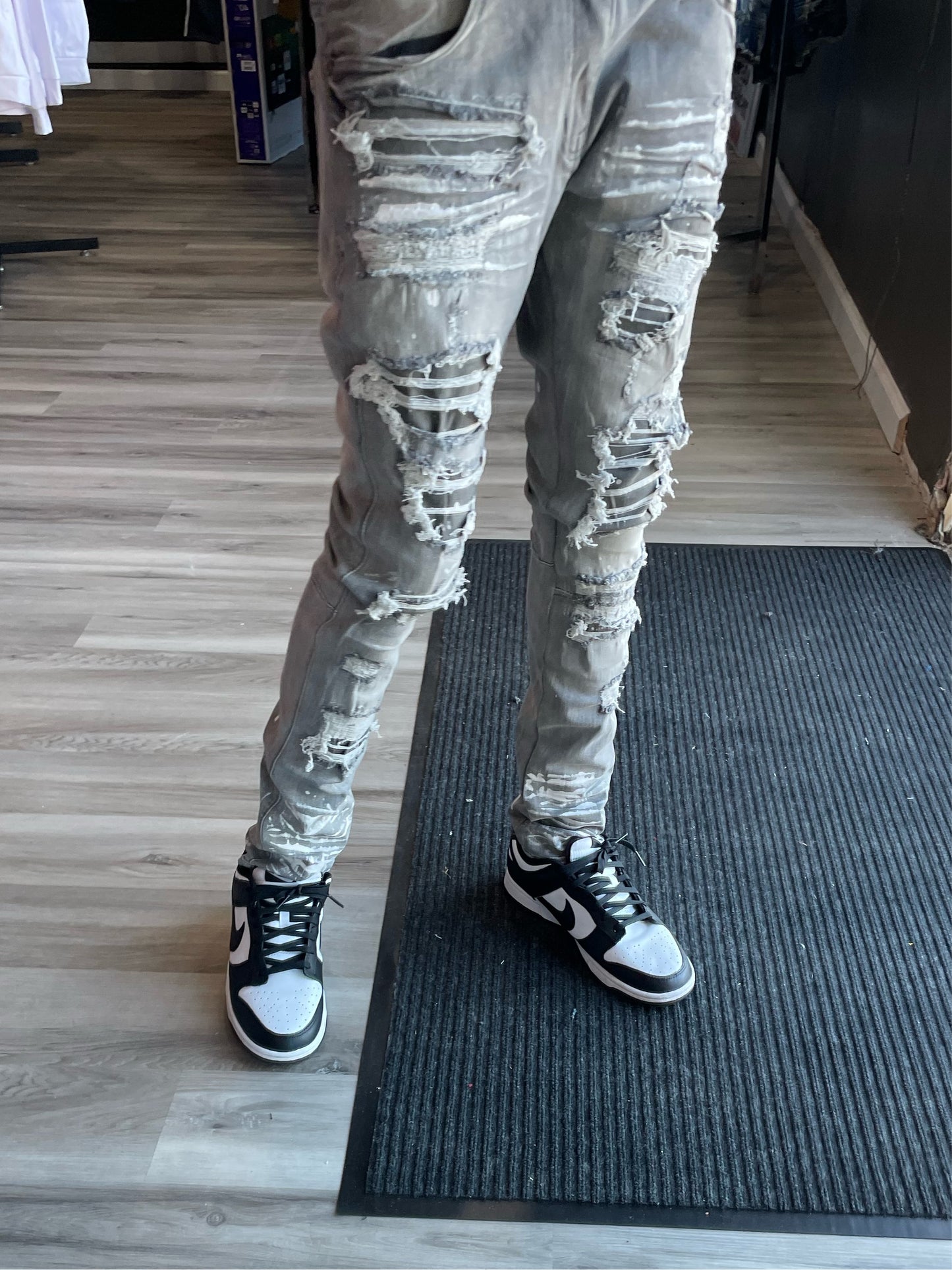 Grey Batman Jean