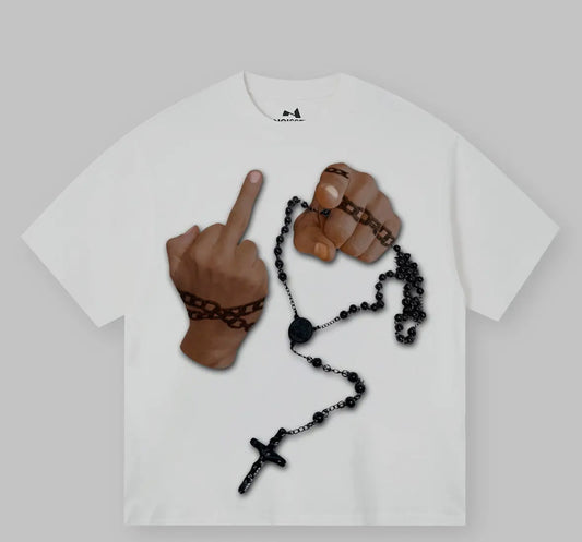 Bounce Back Cross Necklace Tee