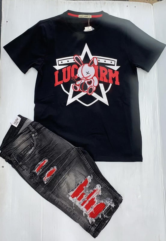 Black & Red Lucky Charm Tee