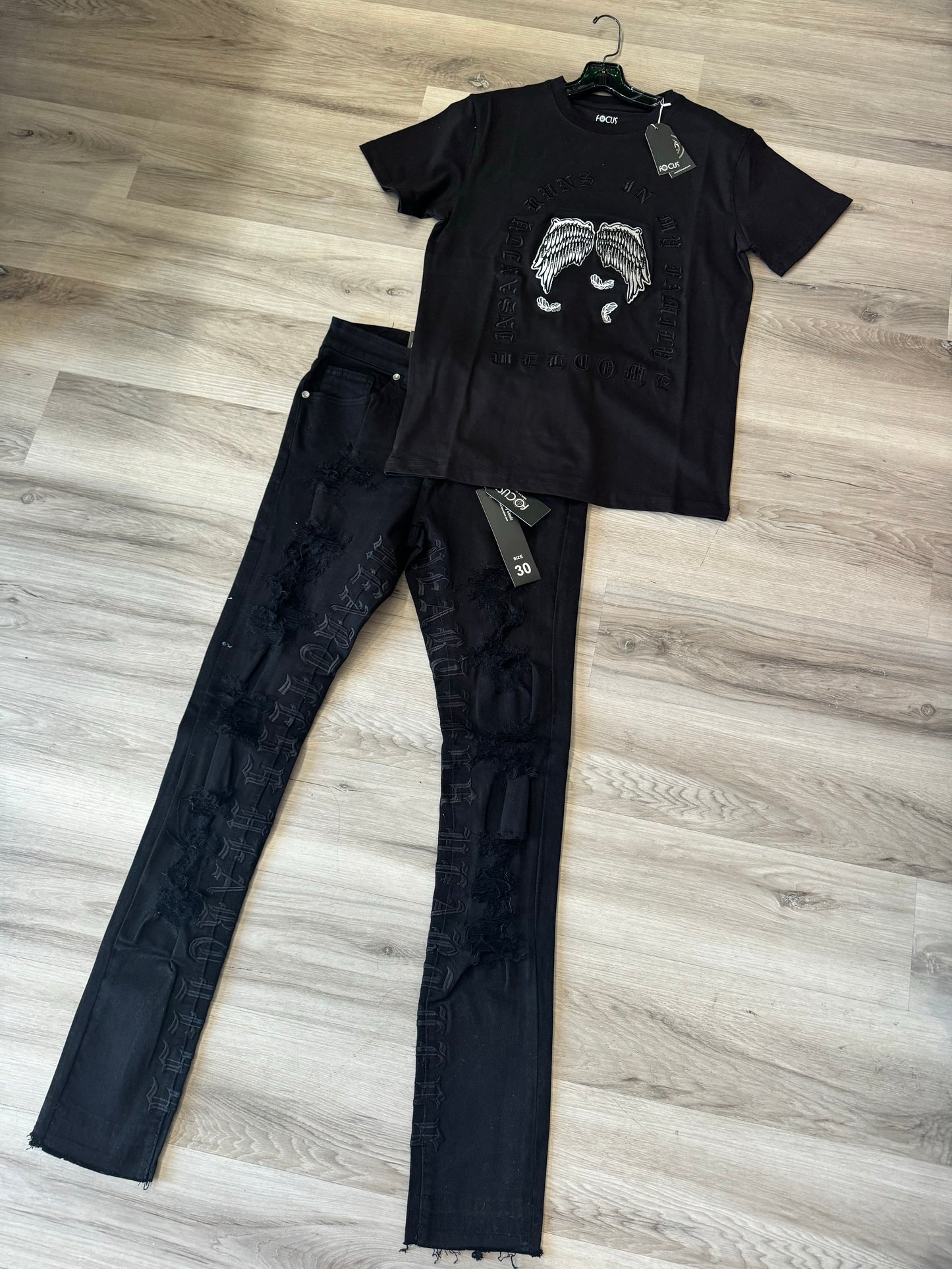 Black Gut Slim Jeans