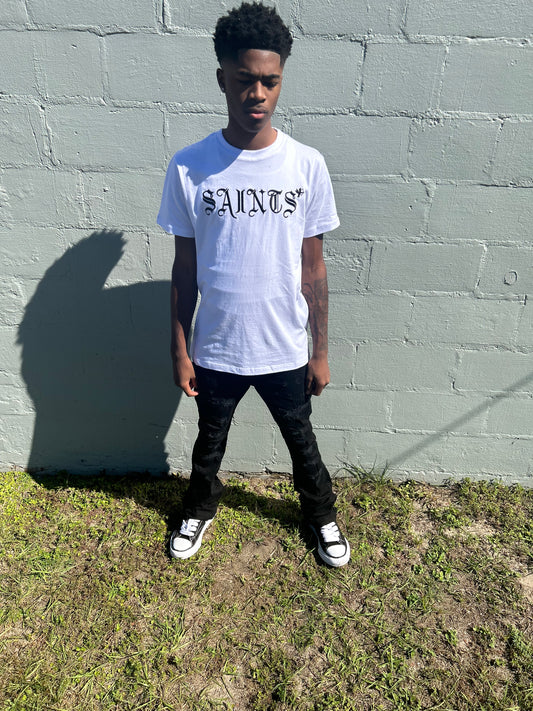 Saints x Sinners Black & Whit Tee