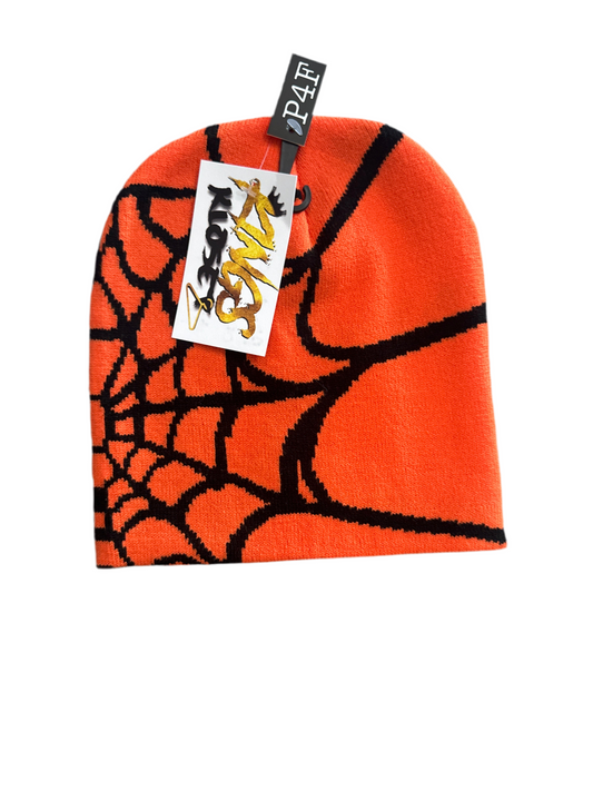 Spyder Beanie orange and Black