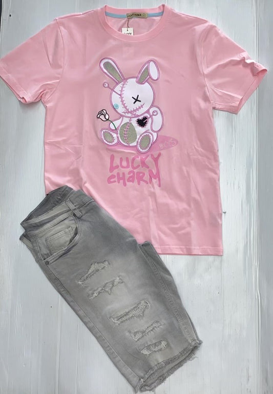 Pink Lucky Charm Tee