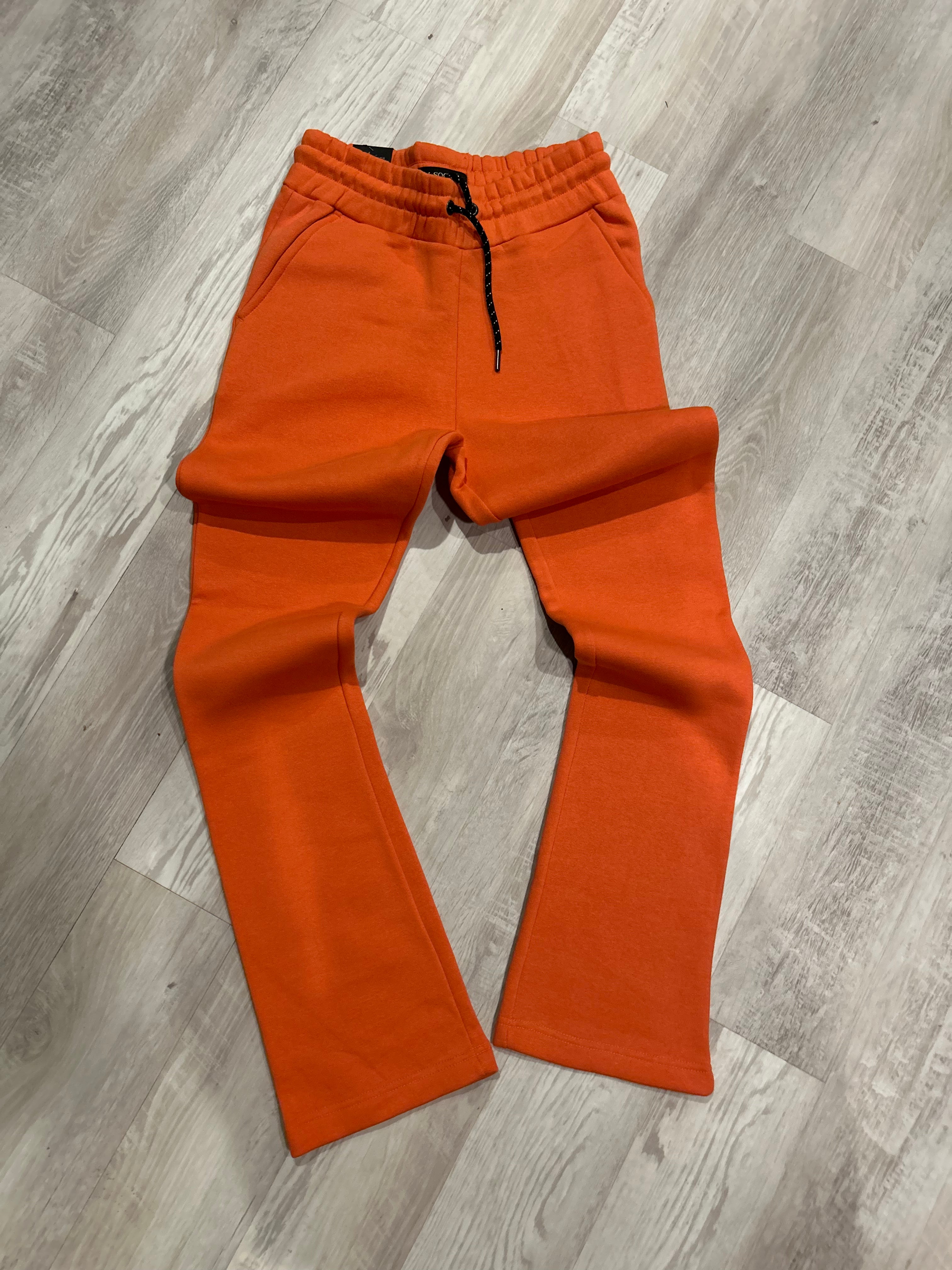 Burnt Orange Stacked Sweats – kingskloset-39ef