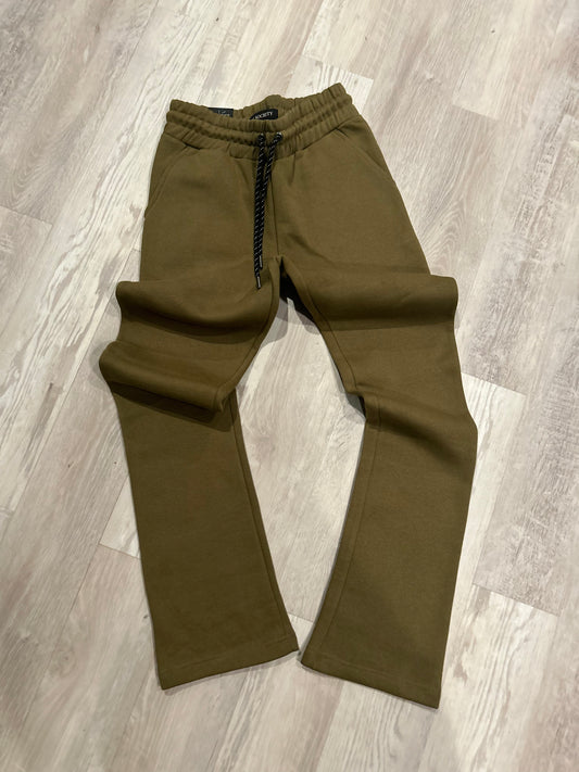 Olive Green Stacked Sweats