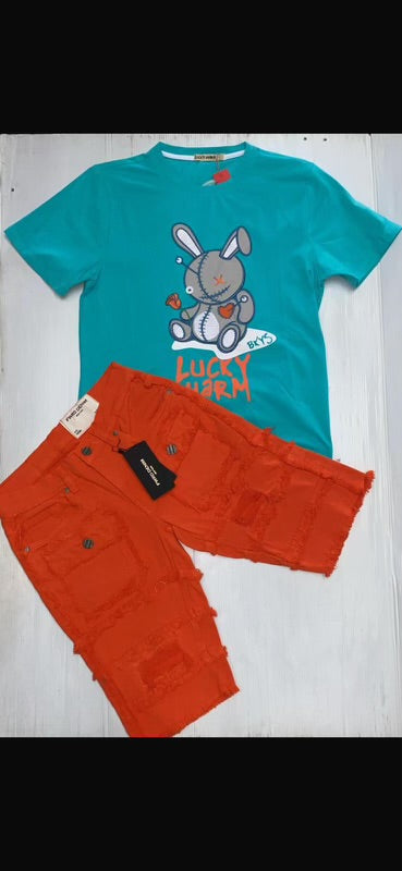 Teal Lucky Charm Tee