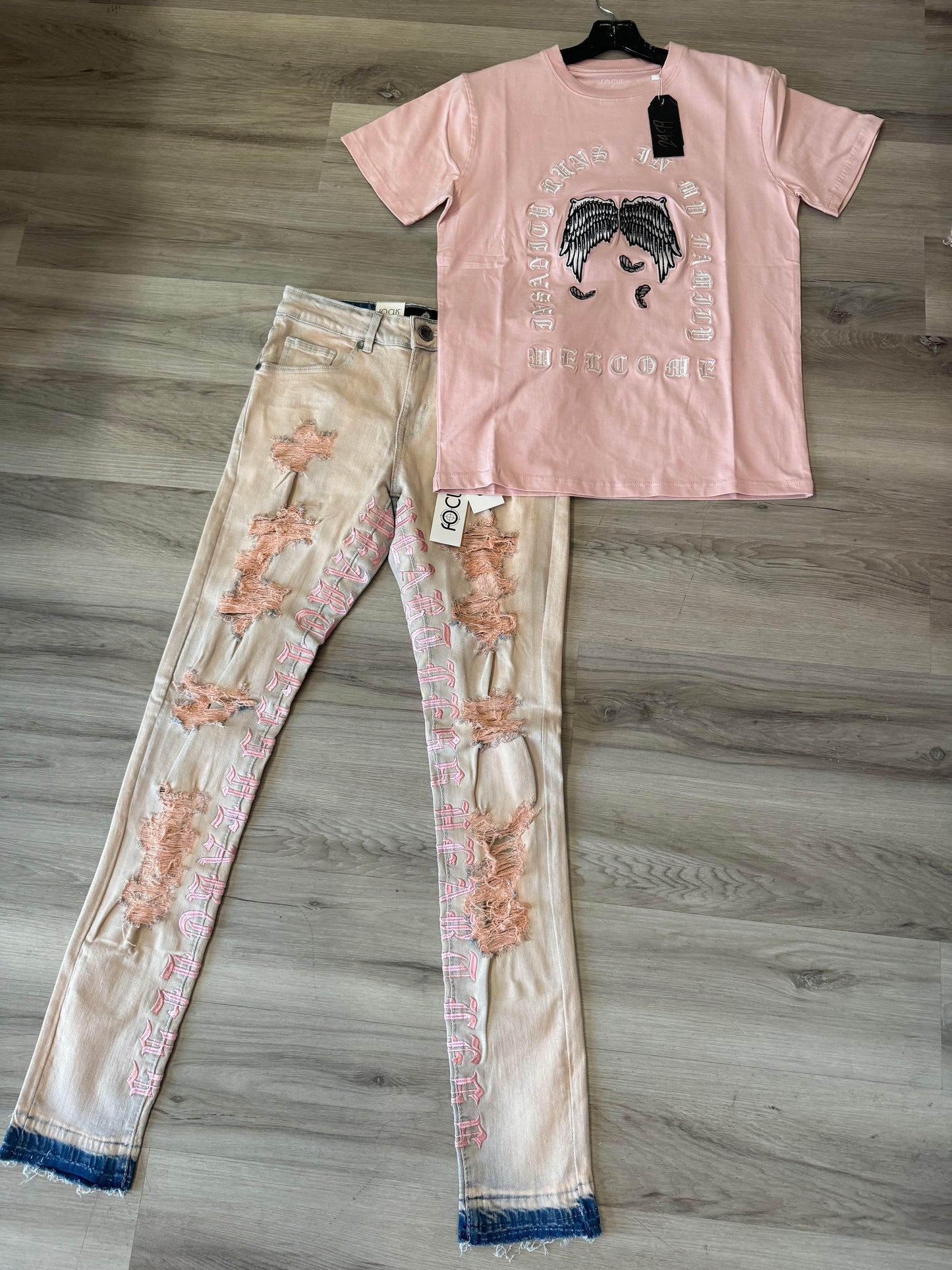 Pink Gut slim jeans