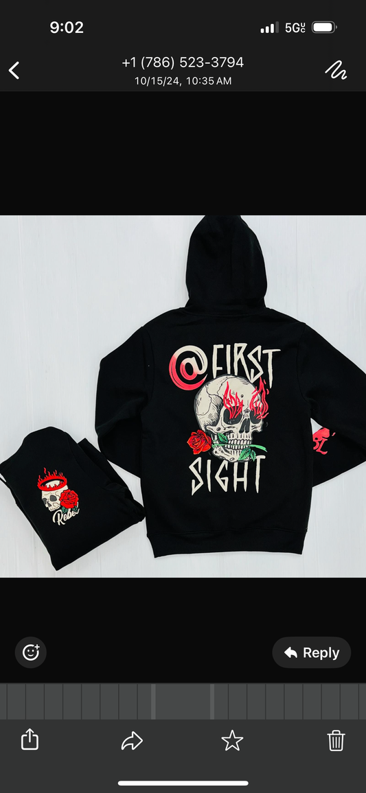 Black First Sight Hoodie