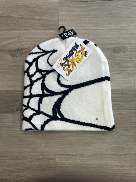 Spyder Beanie white and Black