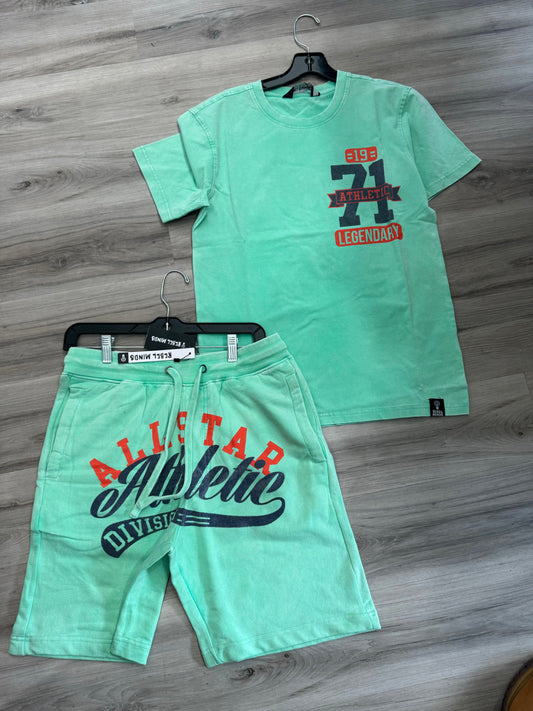 Teal Varsity Shorts (set)