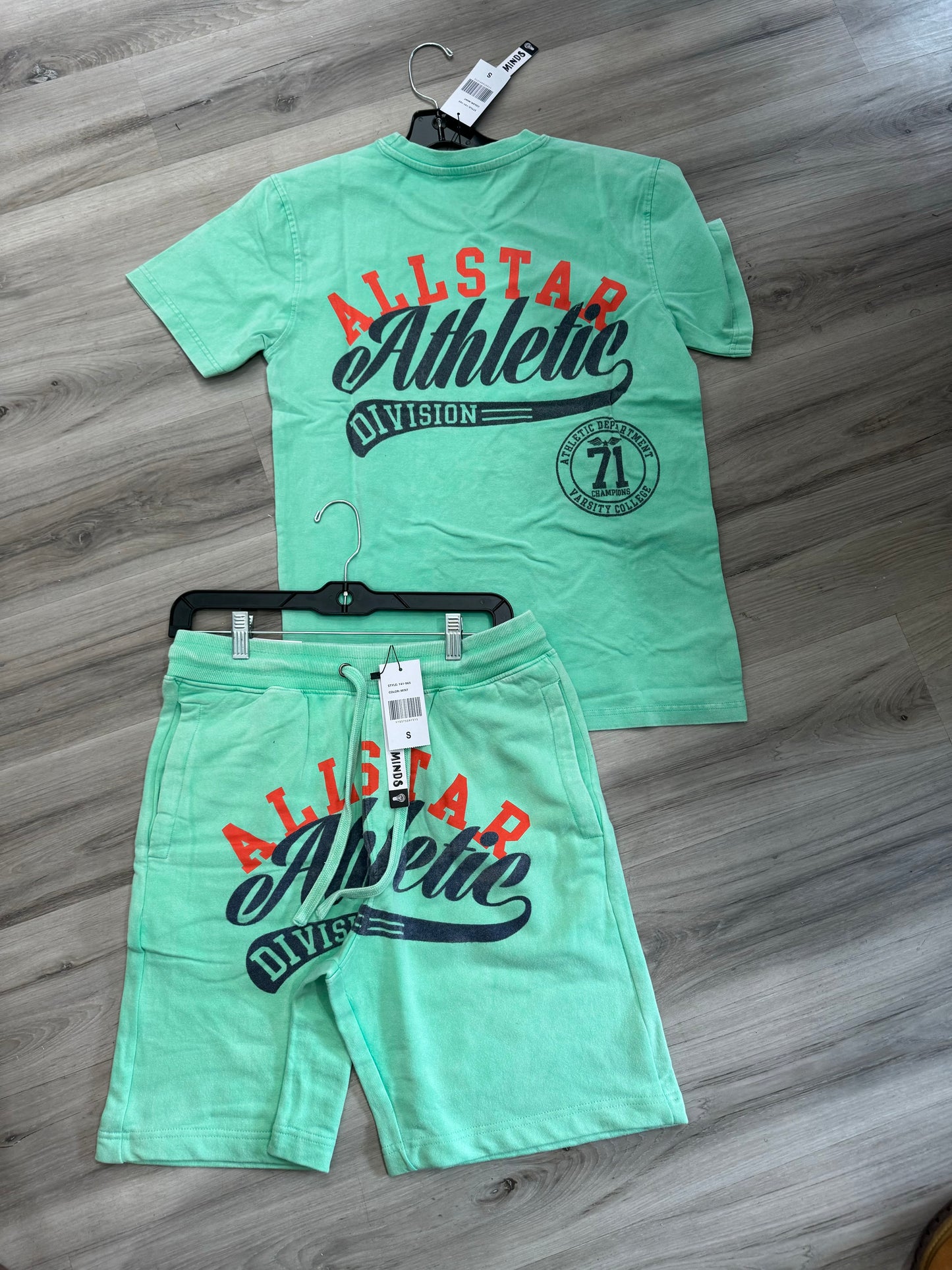 Teal Varsity Shorts (set)