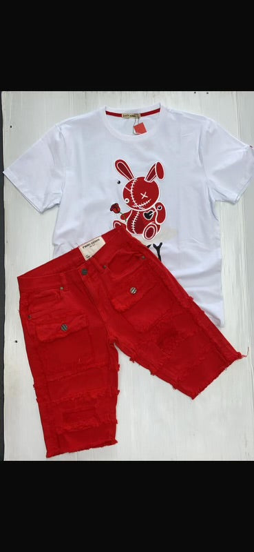 Red Lucky charm Tee