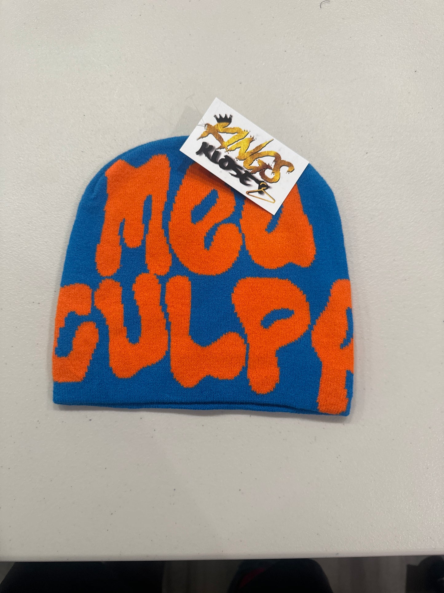 Blue Meaculpa Beanie