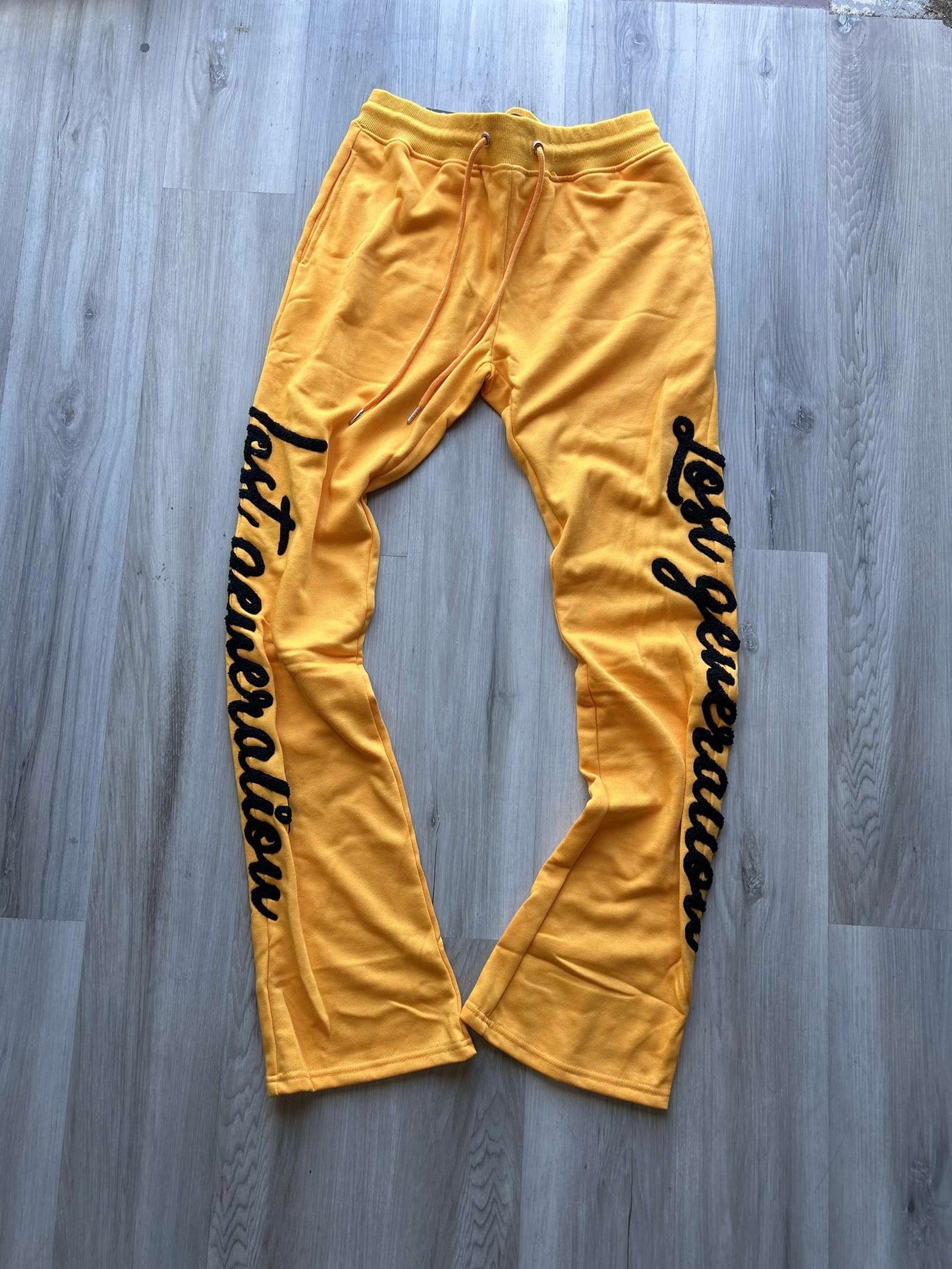 Yellow LG Stacked Sweats