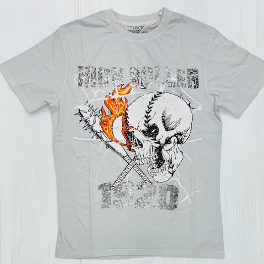 Gray High Roller Skull Top