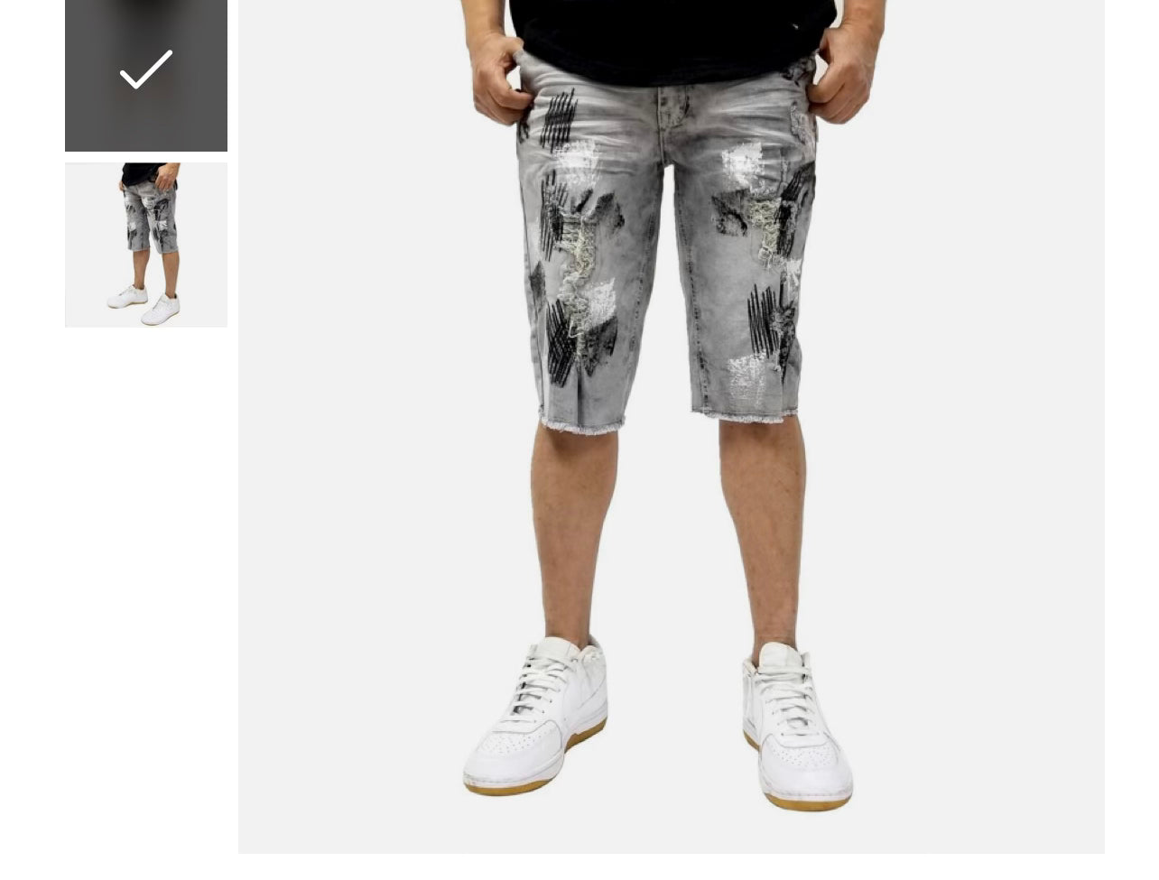 Black splat shorts