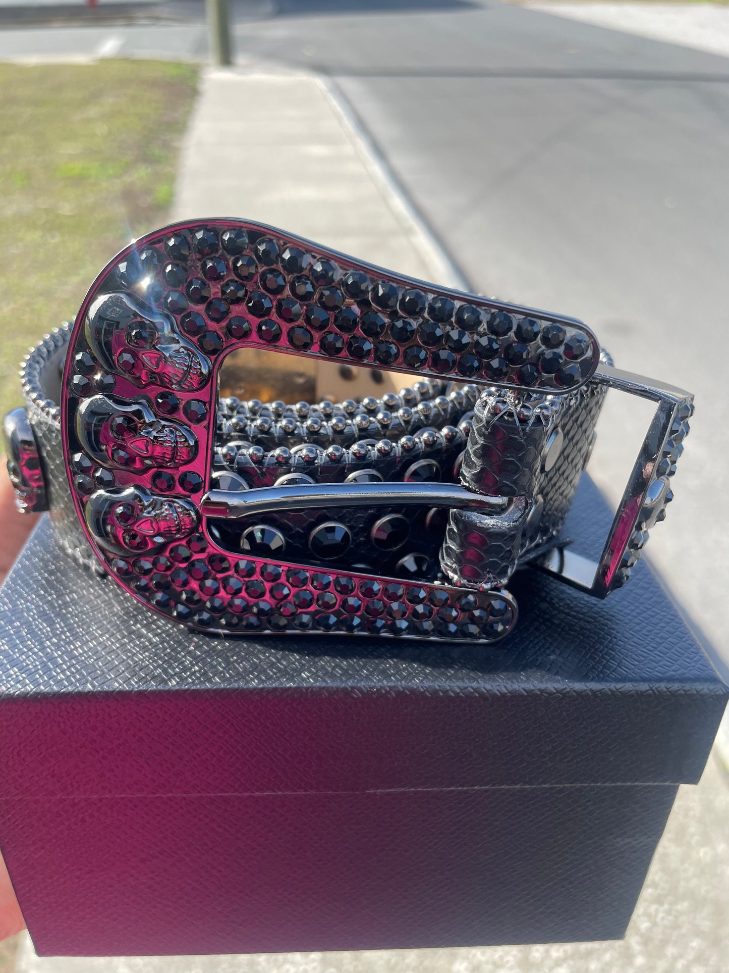 Skull Diamond Belt