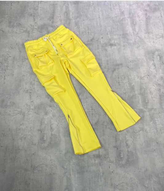 Yellow Pocket Joggers