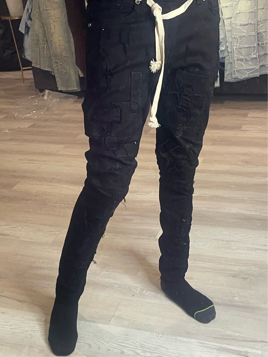 Tetris Jean Black