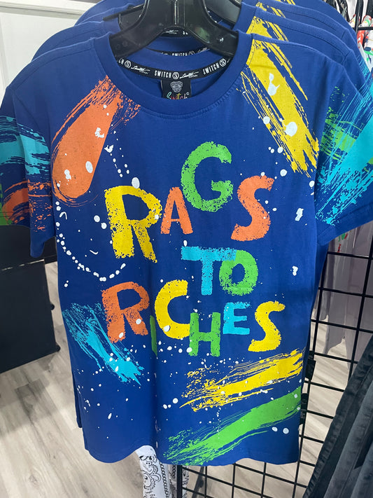 Rags 2 riches blue tee