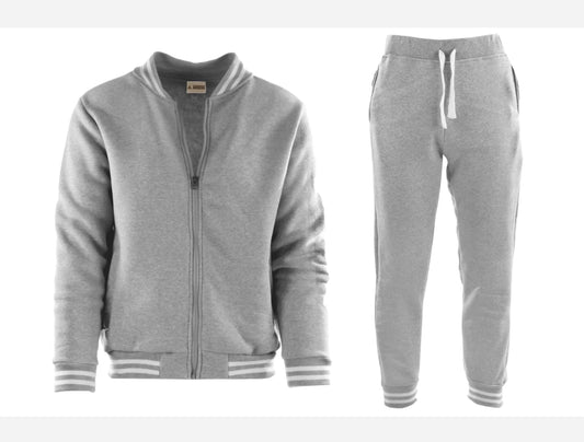 Grey Letterman Set