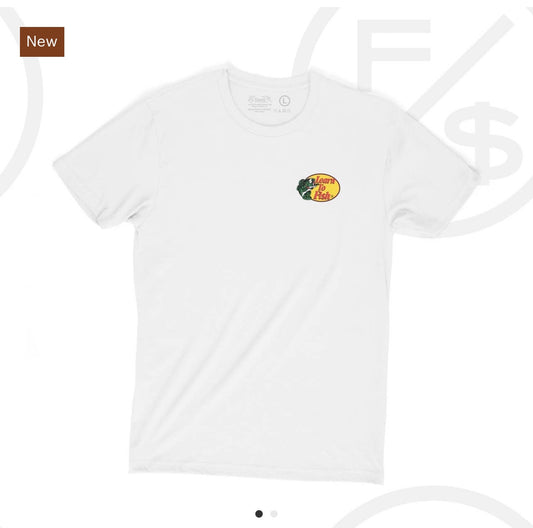 Learn to fish tee White