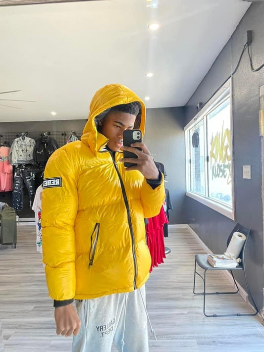 Yellow Puffer Coat