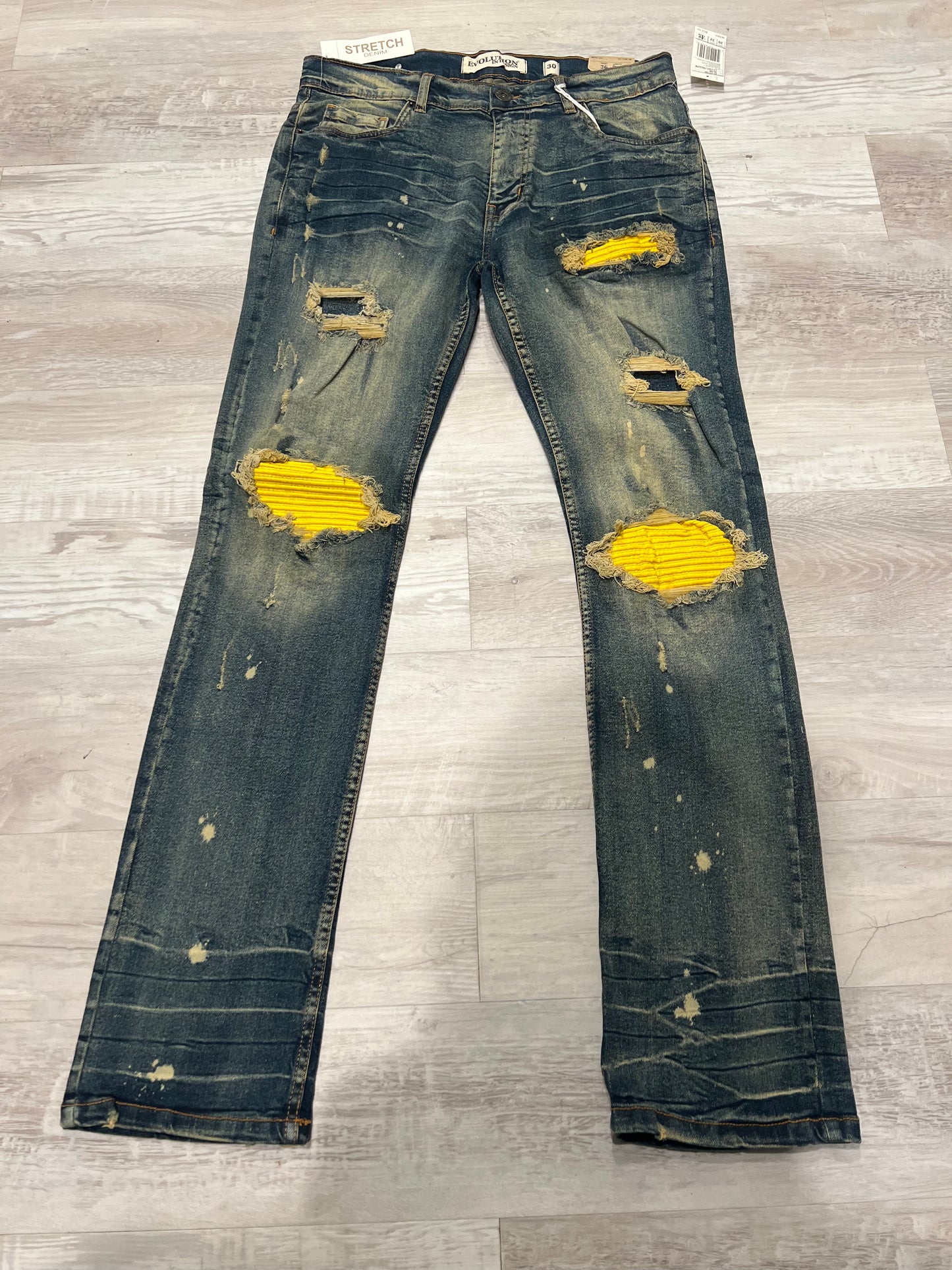 Yellow patch Jean